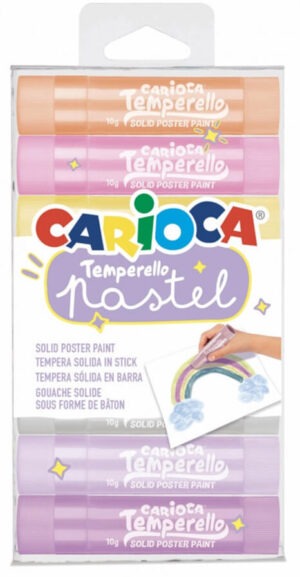 Carioca Temperello Pastel στερεά τέμπερα σε 8 χρώματα
