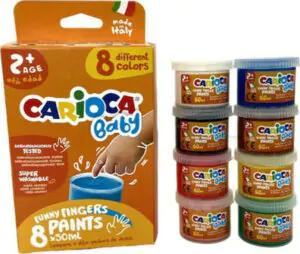 Carioca Baby 2+ Σετ Δακτυλομπογιές 50ml 8τμχ