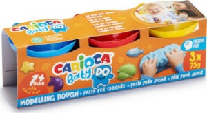 Carioca 3 Βαζάκια Πλαστελίνης Baby Do για 1+ Ετών