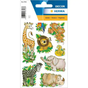 Herma Aυτοκόλλητα Jungle Animals για Παιδιά