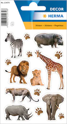 Aυτοκόλλητα Africa Animals για Παιδιά