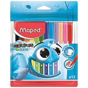 Μαρκαδόροι Color’Peps Ocean 12 χρωμάτων