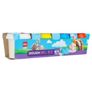 Πλαστοζυμαράκια Deli Genius Soft Dough 4x110gr Basic Colours