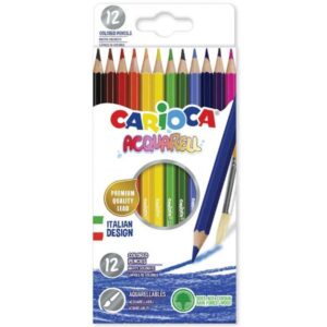 Ξυλομπογιές CARIOCA ACQUARELL 12τεμ