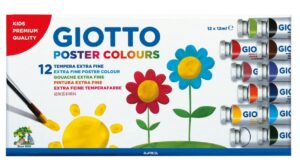 Σετ τέμπερες Giotto Poster Colours 12 τμχ